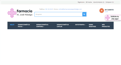Desktop Screenshot of farmaciamariajosehidalgo.com