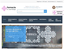 Tablet Screenshot of farmaciamariajosehidalgo.com
